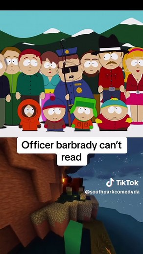 Officer barbrady can’t read and gets flamed #southpark #funny #fyp #like #hilarious #officerbarbrady