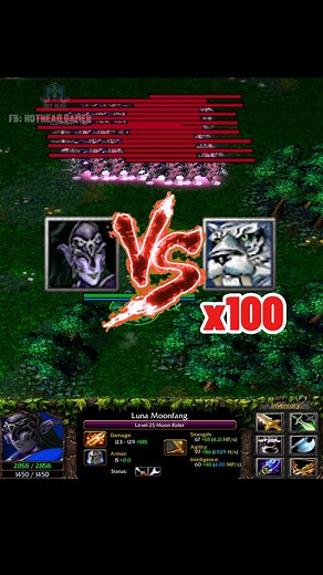 DOTA Moon Rider vs Mirana x100 | HotHead GM