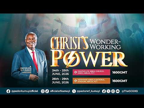 Steadfast Believers for Wonder Working Continuity || Day 5 || Christ's Wonder-Working Power || GCK