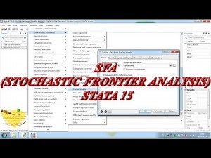 SFA (Stochastic Frontier Analysis) STATA 15