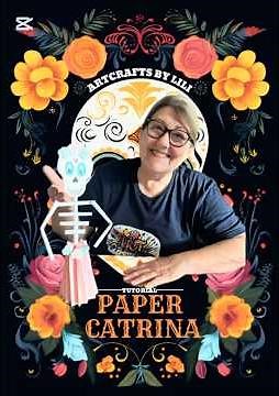 How to Make a Beautiful Paper Catrina 🌸💀| Easy Día de los Muertos Craft Tutorial 🇲🇽
