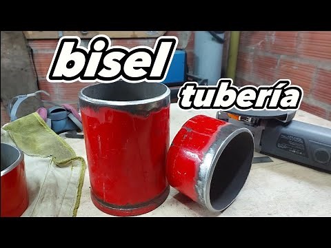 Como Hacer un BISEL o chaflán para PROBETA de soldadura ( Parte 2) tubería de 6 pulgadas.