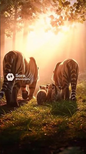 Tiger Family Bonding Time 🐯❤️ Cute Cub Moments | Wildlife Short Video