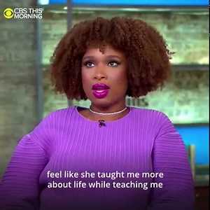 “She taught me more about life while teaching me about her life:” Jennifer Hudson says she spoke with Aretha Franklin weekly, sharing stories of food, family, and music. https://cbsn.ws/37Qk94Z | CBS Mornings