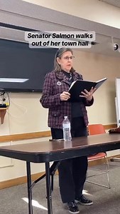 This is what caused Senator Sandy Salmon to walk out of her town hall. | Code Red State