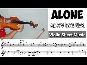 Alone - Alan Walker || Violin Cover With Sheet Music