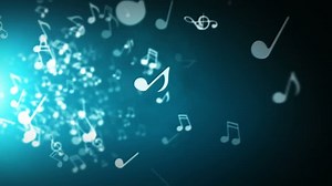 Floating Musical Notes On Abstract Blue Stock Footage Video (100% Royalty-free) 1008815762 | Shutterstock