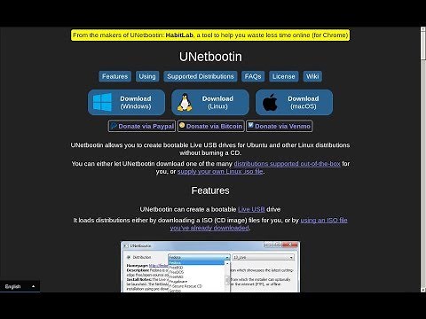 UNetbootin - Programa para crear memorias USB arrancables