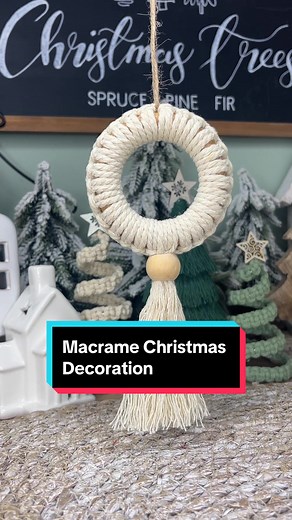 DIY Macrame Christmas Decoration Tutorial