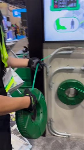 Beat fatigue on the jobsite with the Reel-X Fish Tapes. @_ksparky talked to one of our Product Experts at NECA 2024 about why these tapes are essential for your tool collection. Do you have any pulling projects coming up? Try one out! 💪 #greenlee #greenleetools #cablepulling #sparky | Greenlee Tools