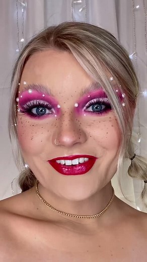 Sunday Morning Cartoons Makeup Tutorial featuring Clifford the Big Red Dog