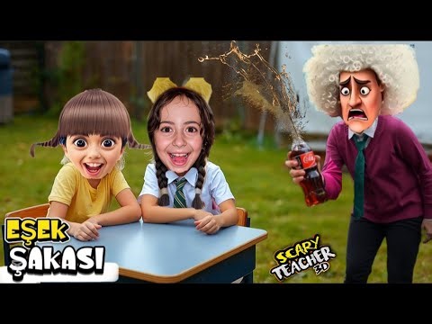 ESMA and PELINSU AT SCHOOL SCHOOL SCARY TEACHER PLAYED A COLA JOKE ON THE CRAZY TEACHER AND MADE ...