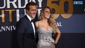 Blak Lively and Ryan Reynolds brave the cameras and poke fun at their legal drama as stars converge for the #SNL50 special. | Extra