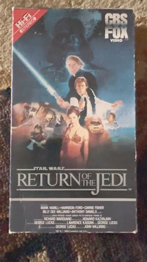 VHS Return of the Jedi 1983 #vhs #movies #80s #retro #nostalgia #vintage #movie #physicalmedia