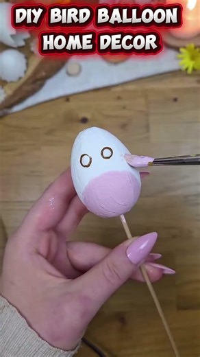 “So Cute DIY Bird Balloon Decor 🐦🎈 | Easy Aesthetic Craft!”#diy #craft #shorts