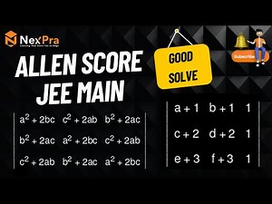 "ALLEN SCORE JEE MAIN | Tough Maths Problem Solved Step-by-Step 🔥"