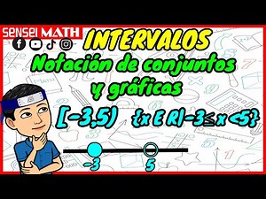 INTERVALOS, notación de CONJUNTOS y gráficas | Representación de INTERVALOS