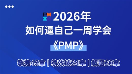 【整整198集】这绝对是B站最全最易懂的PMP全套课程！198集课程精讲版，手把手带你学完拿证！存下吧！很难找全的！