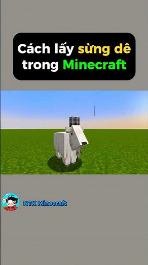How to get goat horns in Minecraft 🐐 #shorts #minecraft