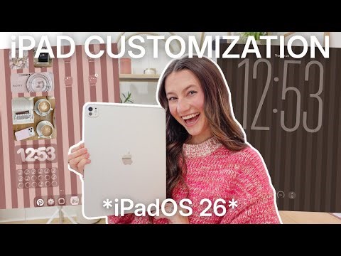 the *prettiest* ipad setup tutorial 🤍 ipadOS 26 customization tips/tricks!