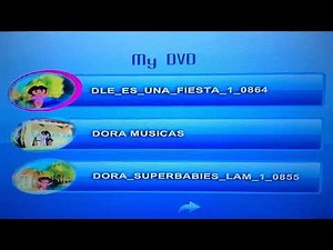 Coleção Dora aventureira 6 em 1 menu de DVD