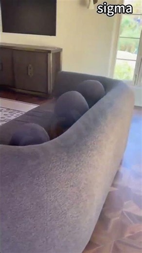 Real Client Showcase! Custom Bouclé Curved Sofa Tour 🛋️✨ #shorts