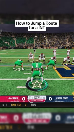 How to jump a route to get an easy pick 6🫣 #AcenMedia #CFB26 | Ace’n Media