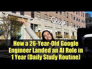 How a 26-Year-Old Google Engineer Landed an AI Role in 1 Year (Daily Study Routine)