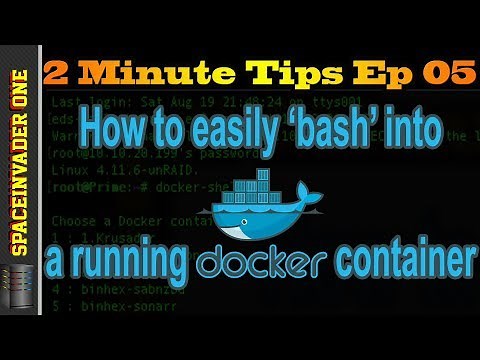 How to easily bash into a running docker container 2 minute tips ep05