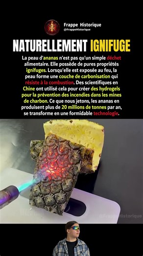 Des scientifiques utilisent des peaux d'ananas pour combattre les incendies #shorts