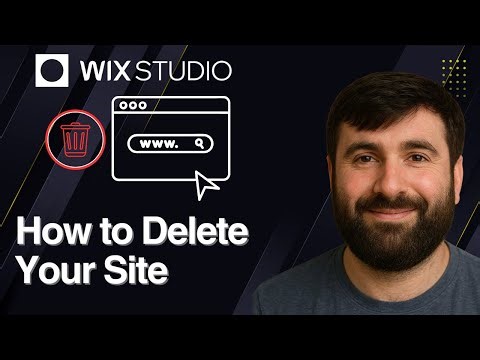 How to Delete Your Site on Wix Studio | Wix Tutorial 2025