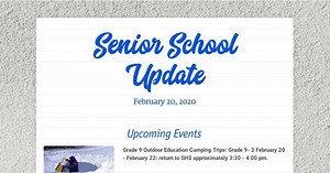 Senior School Update