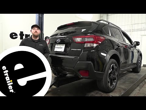 DIY 2021 Subaru Crosstrek Installation for the etrailer Trailer Hitch Receiver