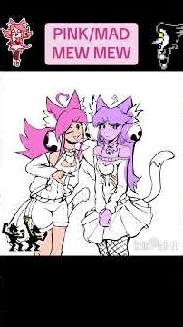 Pink and Maddie are stylish #deltarune #art #catgirl #madmewmew #pink