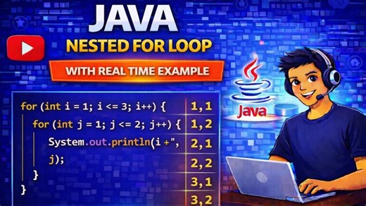 Java Nested For Loop Tutorial for Beginners | Sahukara Nuthan Kumar posted on the topic | LinkedIn