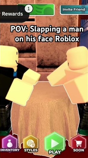 Slap player #music #funny #roblox #memes #remix #song