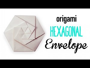 Origami Hexagonal Envelope Tutorial Video - Paper Kawaii