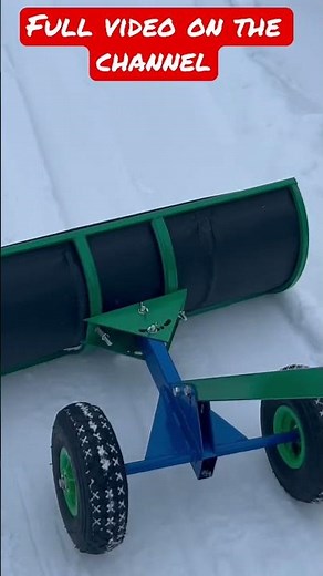Snowplow with your own hands