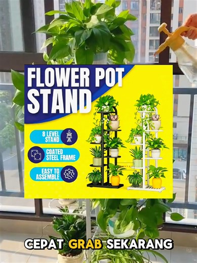 Multi-Layer Steel Garden Rack for Indoor and Outdoor Use