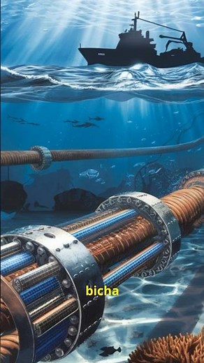 How They Install Underwater Internet Cables #shorts #technology