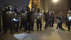 34K views · 125 reactions | Around 130 ‘Kill The Bill’ protesters were forcibly removed from College Green this evening. Riot police moved in to break up a squat camp that had formed on the green. At least one man sustained injuries after being bitten by a police dog. | Urban Pictures UK | Facebook