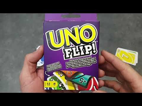 UNO FLIP game rules in French presented by the YouTube channelexpliquemoica #mattel