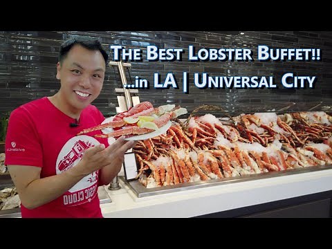 Best Buffet in LA! | Feasting on Lobster, King Crab, Prime Rib at Universal Studios @ Universal City