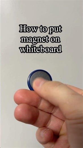 How to put magnet on whiteboard