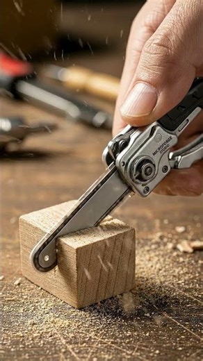 Mini pocket chainsaw tool cutting wood #shorts #minitools #woodworking