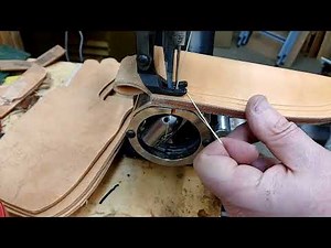 How To Sew A Leather Knife Sheath On The Tippmann Boss Sewing Machine