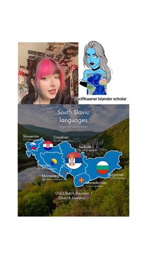 South Slavic languages #geography #map #maps #mapper #mapping #geographythroughmaps #fact #facts