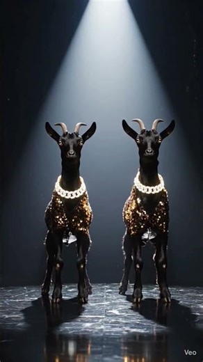 Goats Dance Laser Show Spin 🔥🎇 Too Bright Too Fast | Funny Goat Dance #shorts