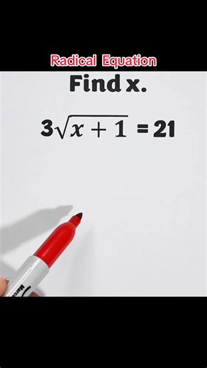 #Radical_Equation#fypシ゚viral#trendingvideo #fyptiktok #worldwidetiktokers #JETMath_Solver👍😄