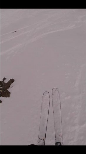Jumping over rocks into bowl skiing at Breckenridge Colorado #skiing